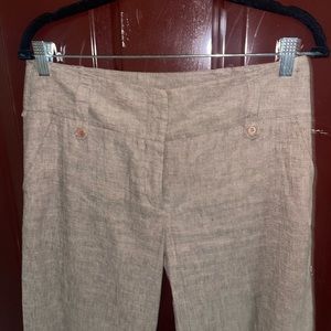 BCBG MAXAZRIA Linen 75% 24 % cotton 1% spandex